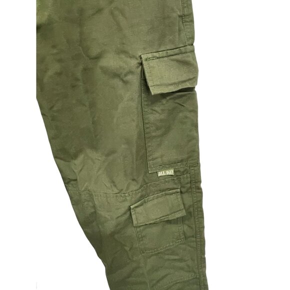 Pudala Uniforms Cargo Pants Men’s 28x30 Olive Green Durable All Day Utility Wear - Picture 3 of 5